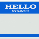 name tag