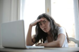 Girl with laptop